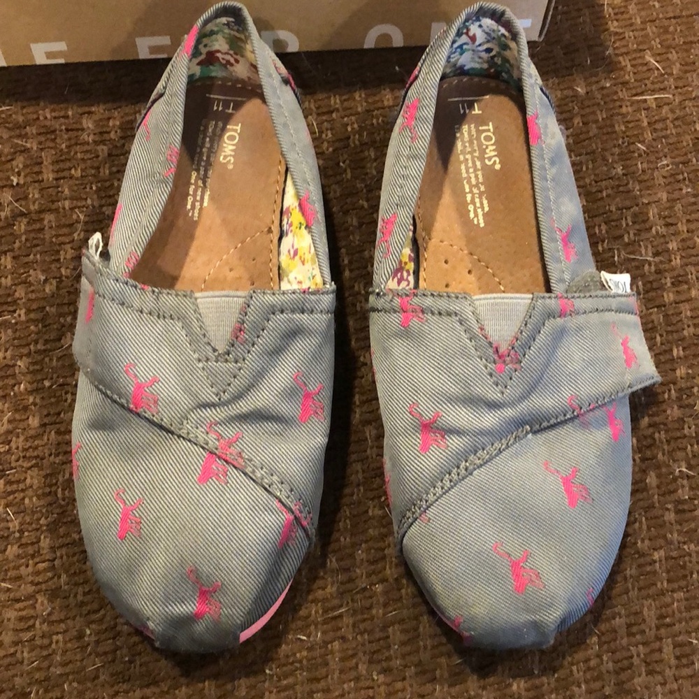Toms Classic Satin Monkeys **RARE** Sz Y11 - Picture 2 of 4